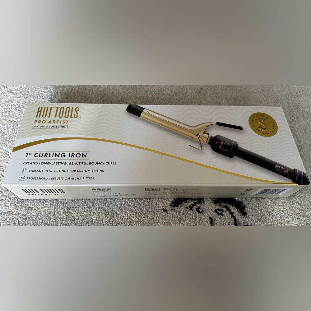 Hot Tools Pro Artist 24K Gold Collection 1” curling iron